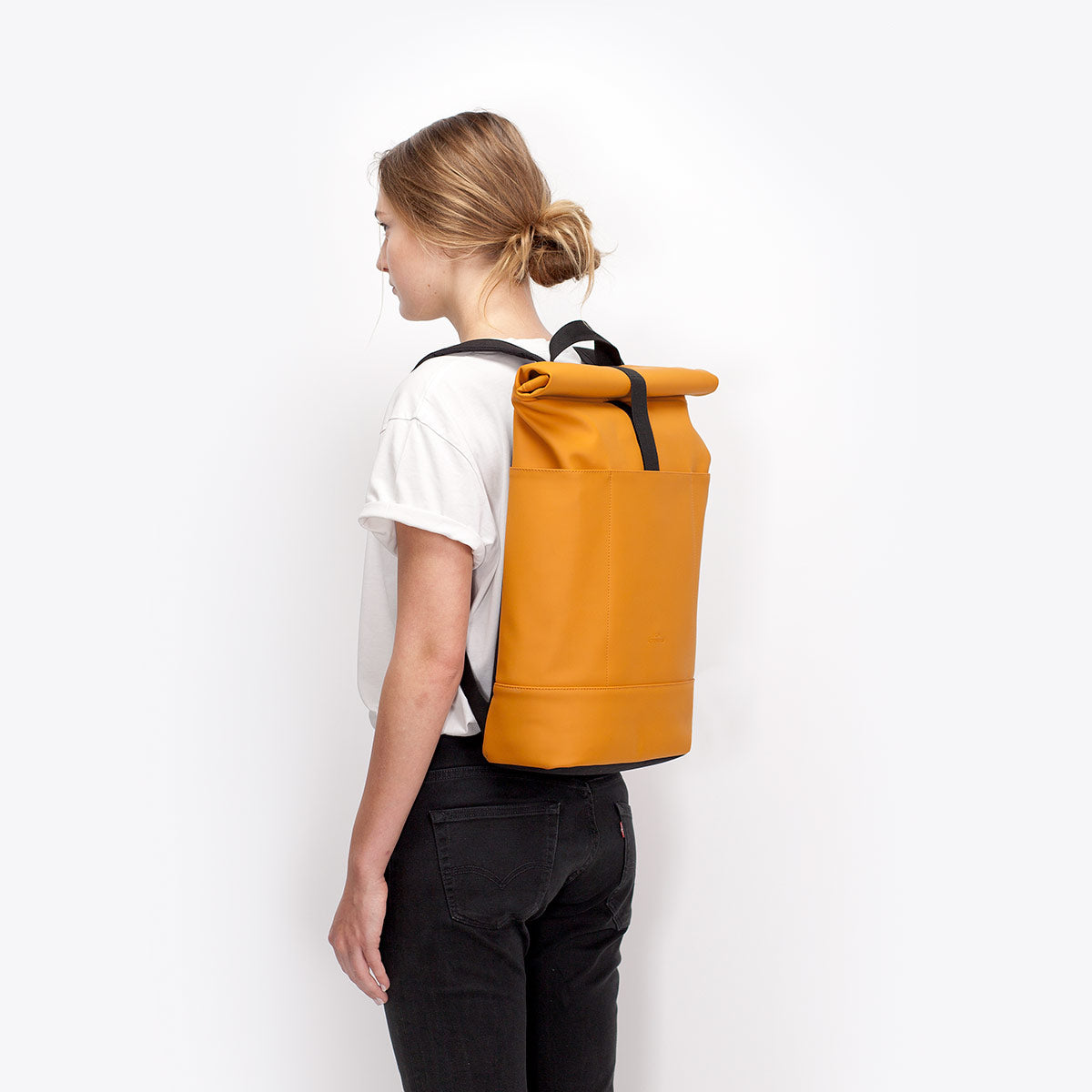 Hajo Roll-Top Backpack - Honey Mustard / Medium