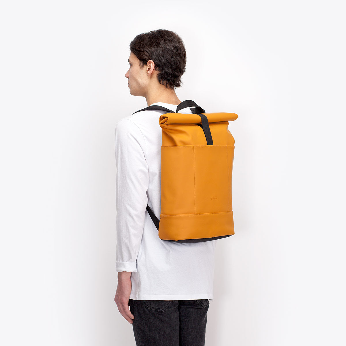 Hajo Roll-Top Backpack - Honey Mustard / Medium