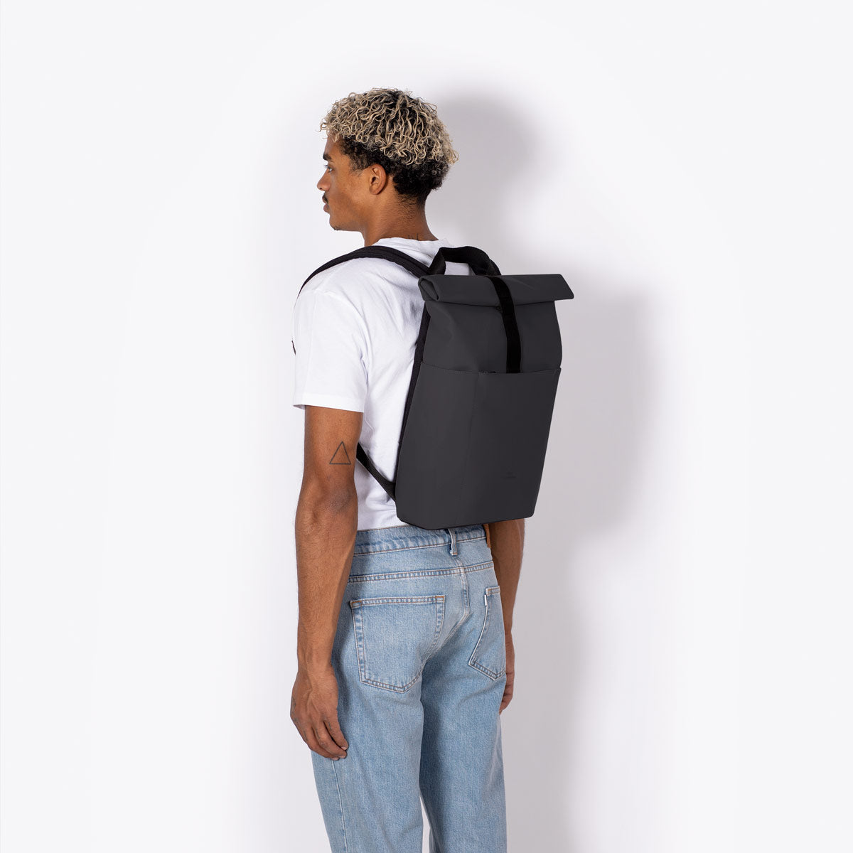 Hajo Roll-Top Backpack - Black / Mini