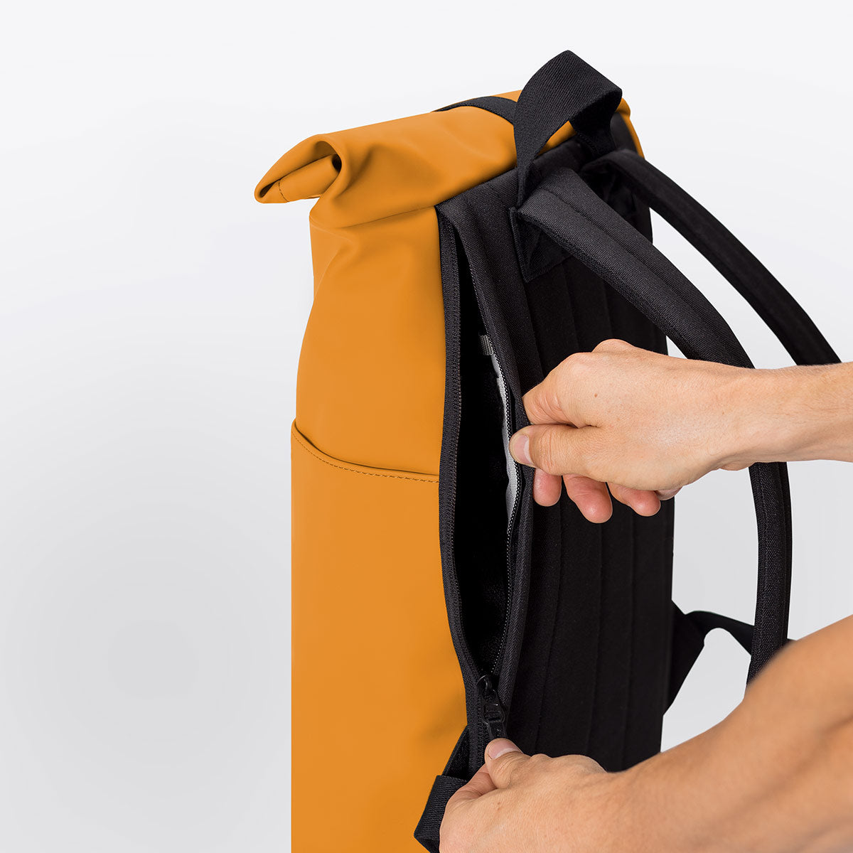 Hajo Roll-Top Backpack - Honey Mustard / Mini