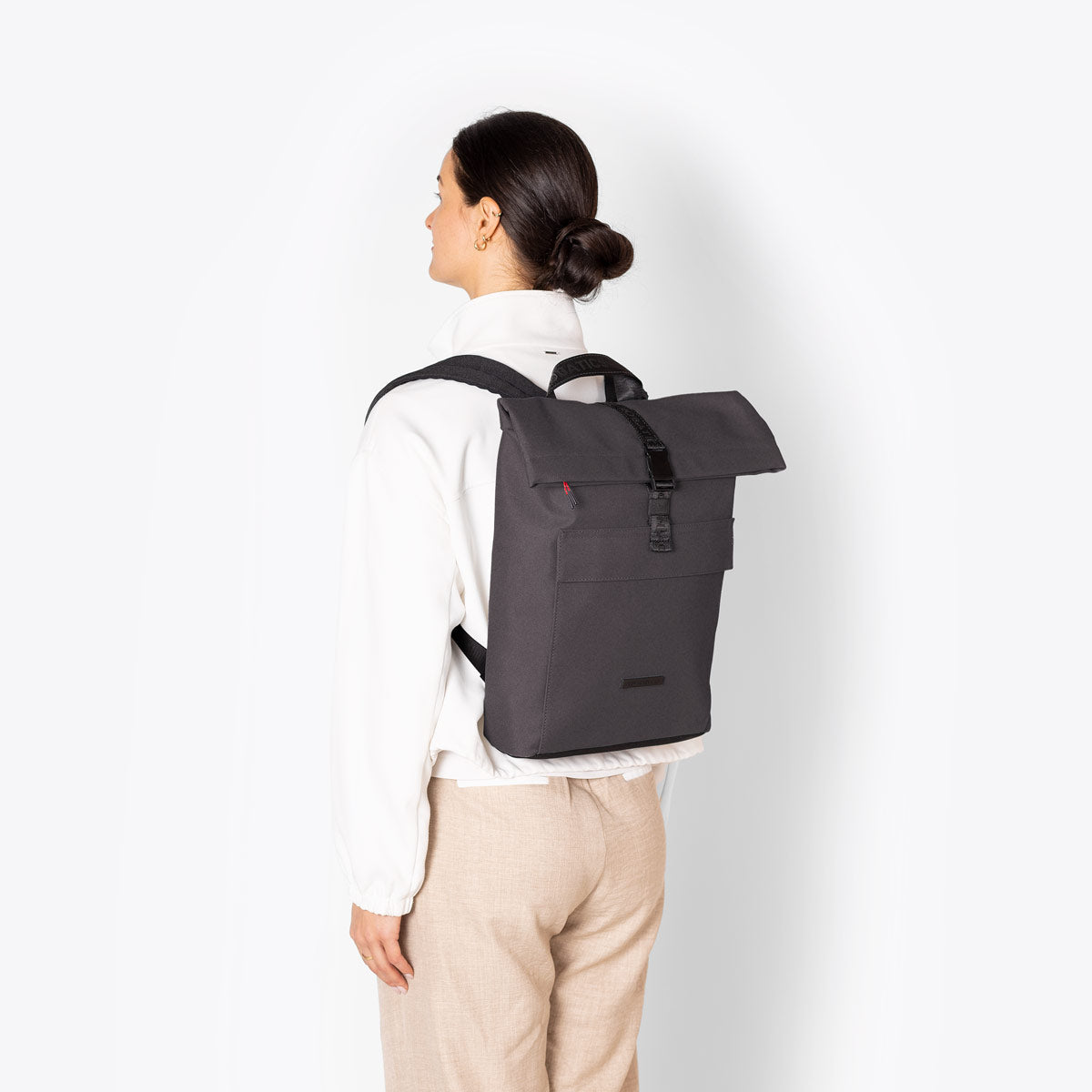 Jannik Roll-Top Backpack - Asphalt Reflective / Medium