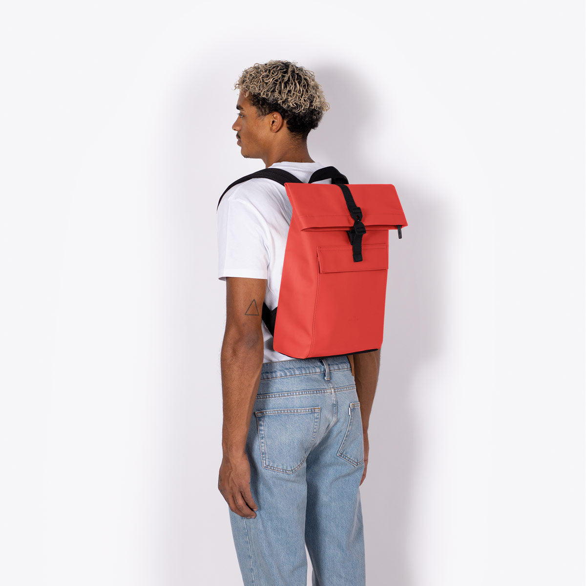 Jasper Roll-Top Backpack - Red / Mini