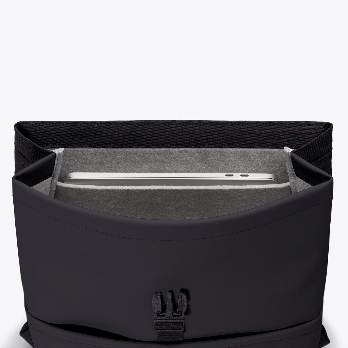 Mion Flap-Top Backpack - Black