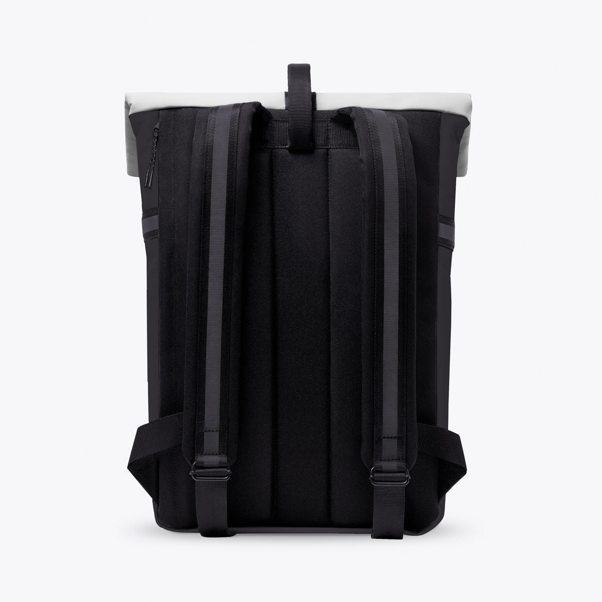 Niklas Roll-Top Backpack - Black - Light Grey