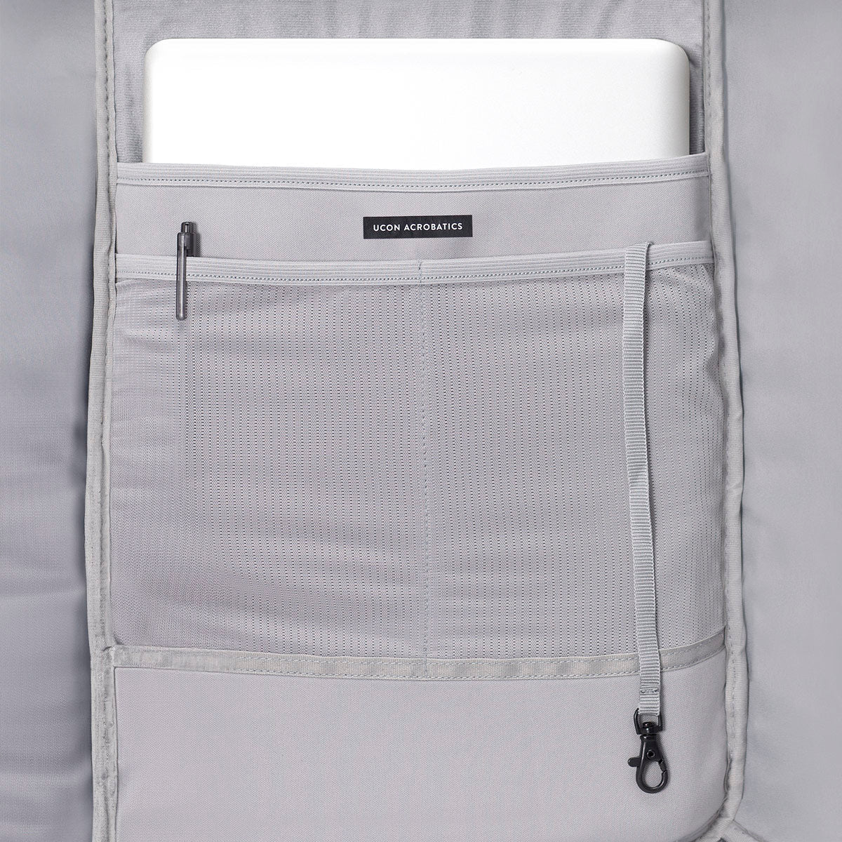 Niklas Roll-Top Backpack - Black - Light Grey