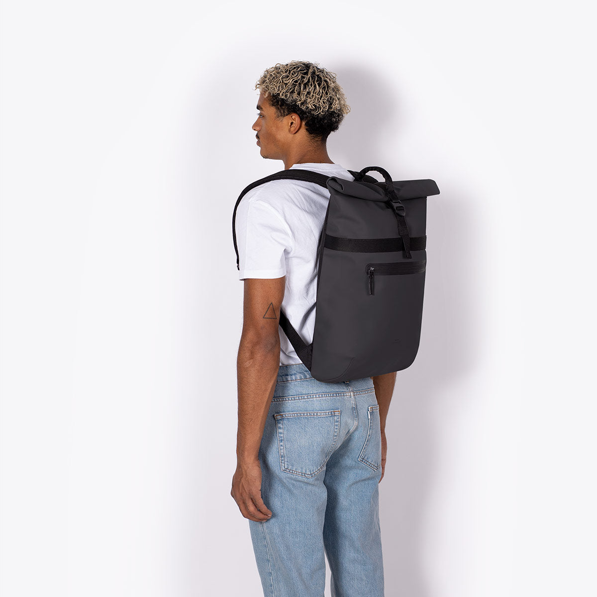 Niklas Roll-Top Backpack - Black