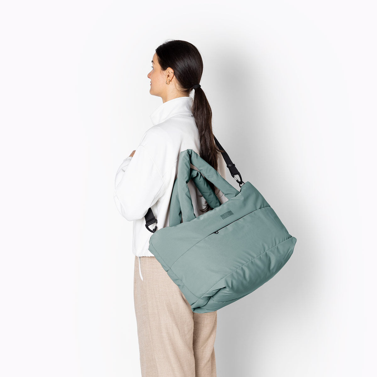 Olivia Puffy Bag - Pine Green / Medium