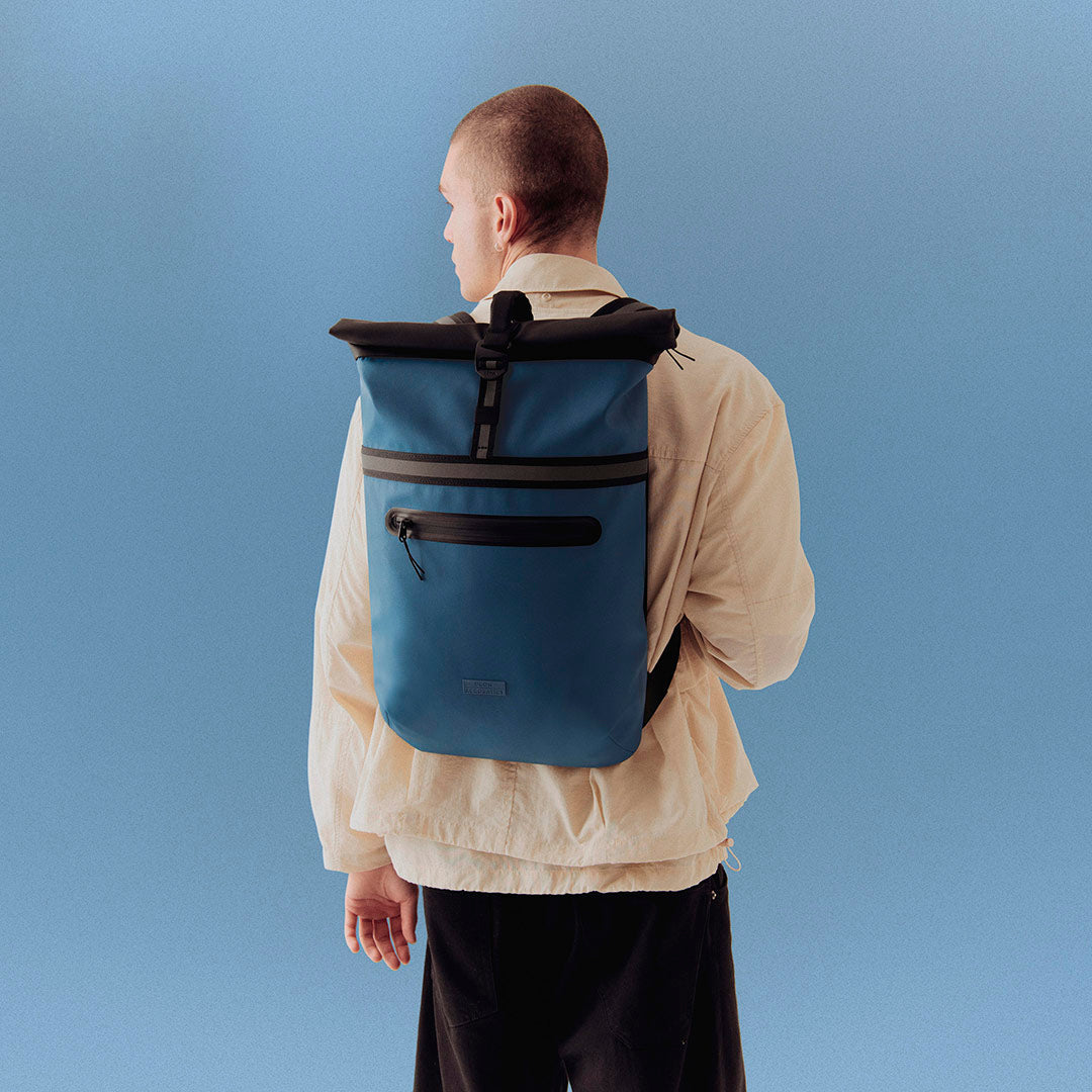 Niklas Roll-Top Backpack - Petrol - Black