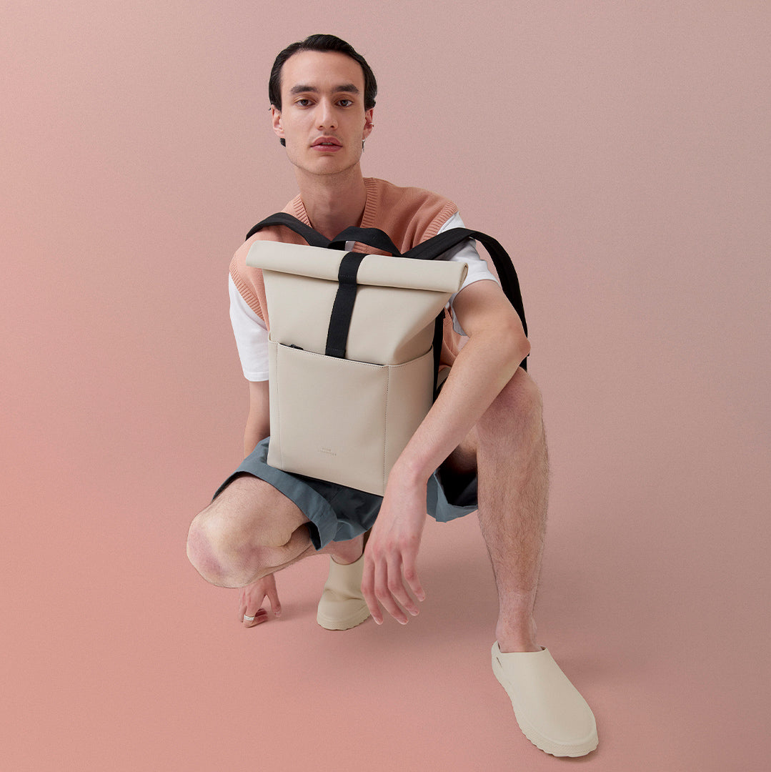 Hajo Roll-Top Backpack - Sand / Mini