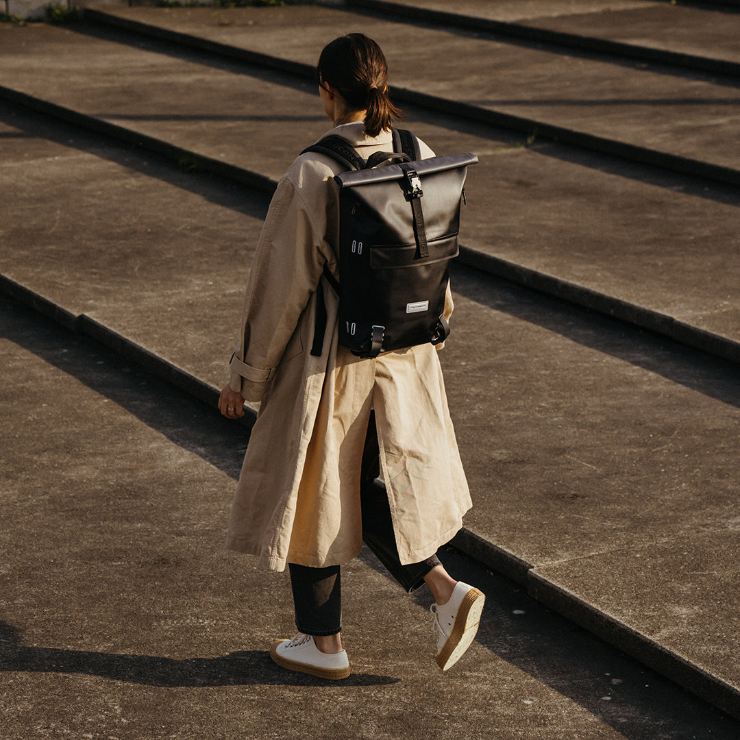 Jasper Roll-Top Backpack - Black / Medium
